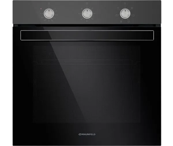 Шкаф духовой электрический MAUNFELD EOEF.766 Черная нержавеющая сталь
