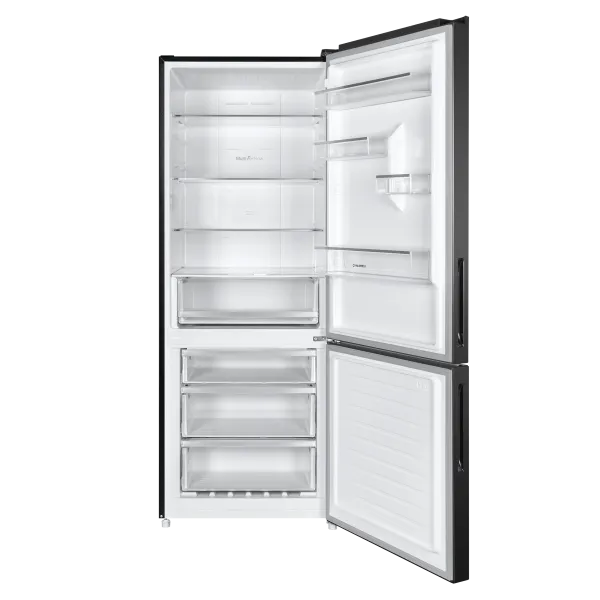 Холодильник с инвертором MAUNFELD MFF1857NFSB Черная нержавеющая сталь