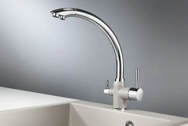 3167, XРОМ/БАЗАЛЬТ, СМЕСИТЕЛЬ КУХОННЫЙ