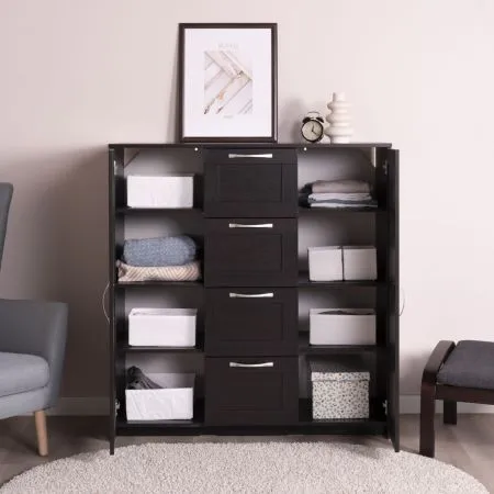 2.02.03.350.5 СИРИУС тумба 2 двери и 4 ящика 117х123 Дуб Венге RU