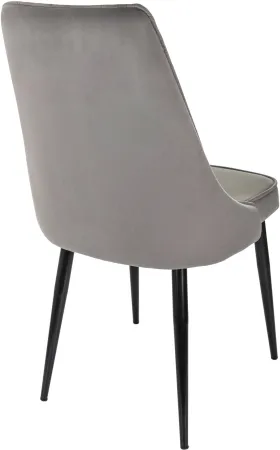 Стул для дома Бюрократ CH-K4 т.серый Holland 18 металл черный на ножках (CH-K4_1/HL18)