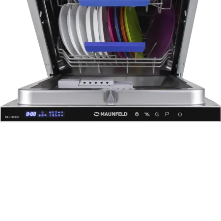Посудомоечная машина с лучом на полу MAUNFELD MLP-08IMR Нержавеющая сталь