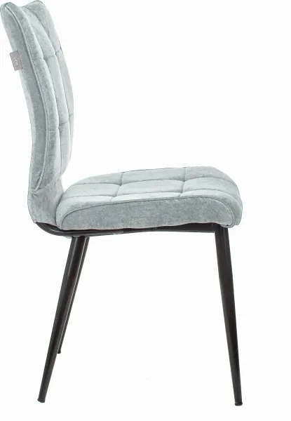 Стул для дома Бюрократ CH-K10 серо-голуб. Light 28 металл черный на ножках (CH-K10_1/LT28)