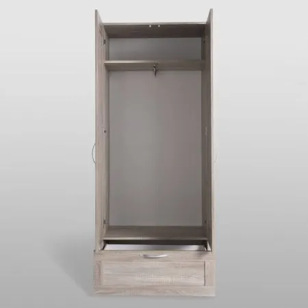 2.02.01.240.3 СИРИУС шкаф для одежды 2 двери и 1 ящик сонома RU