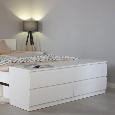 2.05.02.030.1 МАЛЬТА комод 4 ящика 160х54 белый RU