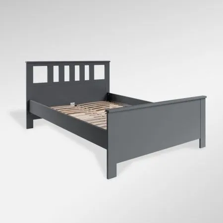 2.08.04.060.4 САГА кровать двойная 140х200 серая