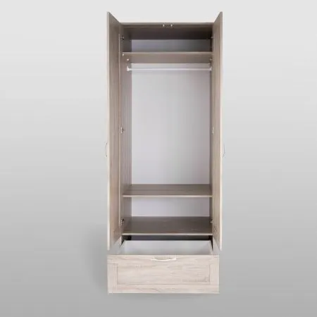 2.02.01.470.3 СИРИУС шкаф 2 двери и 1 ящик 78х59х220 сонома RU