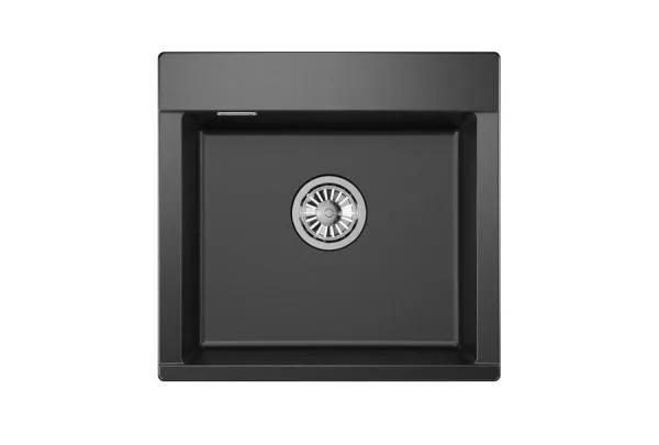 ES-5201, ШВАРЦ (чёрный металлик), кухонная мойка, кварц ESTETICA