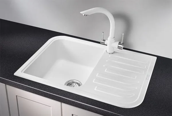 7001, АРКТИК (БЕЛЫЙ), кухонная мойка, кварц