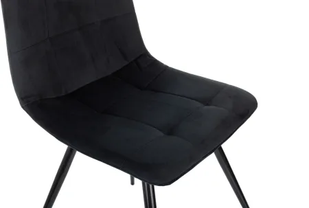 Стул для дома Бюрократ CH-K1_4 комплект 4шт черный Holland 75 металл черный на ножках (CH-K1_1/HL75_4)