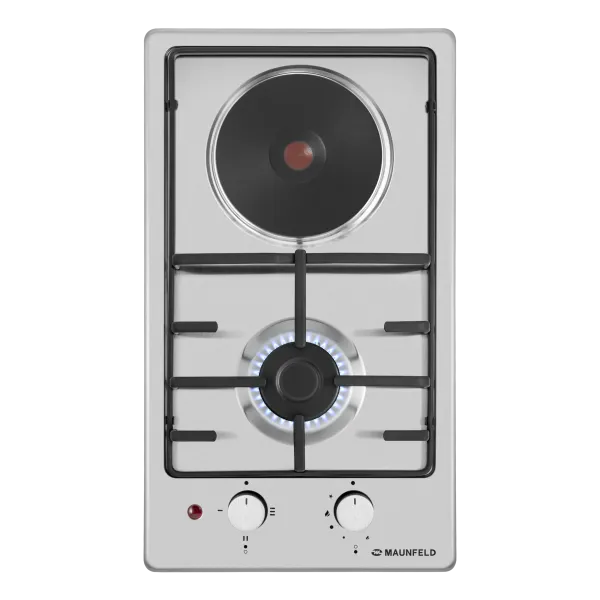 Комбинированная варочная панель MAUNFELD EEHS.32.3ES.KG Нержавеющая сталь