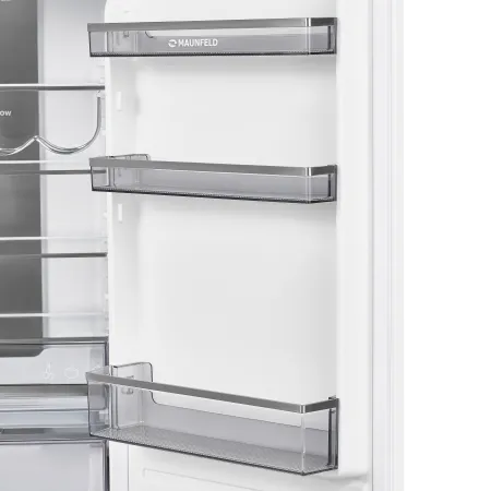 Холодильник-морозильник встраиваемый MAUNFELD MBF177NFWHGR Inverter Белый