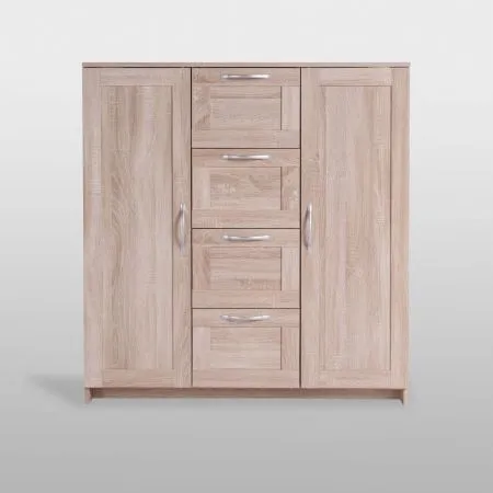 2.02.03.350.3 СИРИУС тумба 2 двери и 4 ящика 117х123 сонома RU