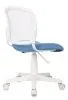 Кресло детское Бюрократ CH-W296NX белый TW-15 сиденье голубой 26-24 сетка/ткань крестов. пластик пластик белый