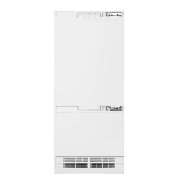 Встраиваемый холодильник NO FROST с инвертором и выдвижной морозильной камерой MAUNFELD MBF212NFW1 Inverter Белый