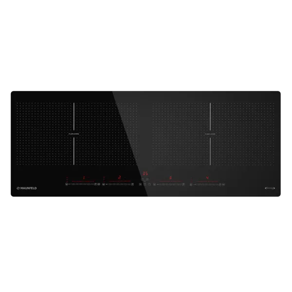 Индукционная варочная панель с двумя Flex Zone и Booster MAUNFELD CVI904SFLBK Inverter Черный