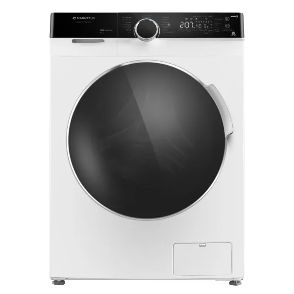 Стиральная машина с инвертором и паром MAUNFELD MFWM127STWH06 Белый