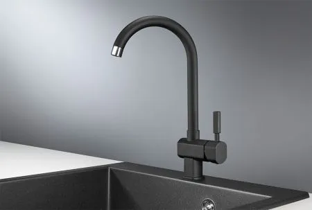 ST-31, ЧЁРНЫЙ, СМЕСИТЕЛЬ КУХОННЫЙ