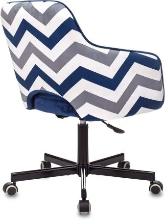 Кресло Бюрократ CH-380M сапфировый Italia 17 зигзаг крестов. металл