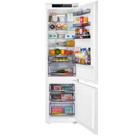 Встраиваемый холодильник NO FROST с инвертором MAUNFELD MBF19354NFWGR LUX Inverter Белый