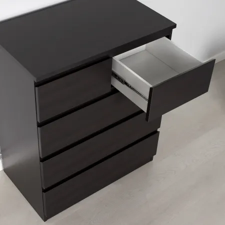 Комод МАЛЬТА высокий с пятью выдвижными ящиками, цвет Дуб Венге