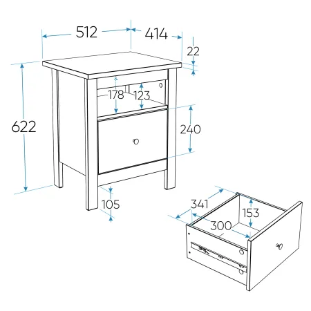 2.08.03.010.4 САГА тумба серая