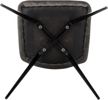 Стул для дома Бюрократ CH-K1 т.серый Holland 18 металл черный на ножках (CH-K1_1/HL18)