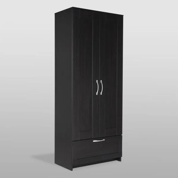 2.02.01.240.5 СИРИУС шкаф для одежды 2 двери и 1 ящик Дуб Венге RU