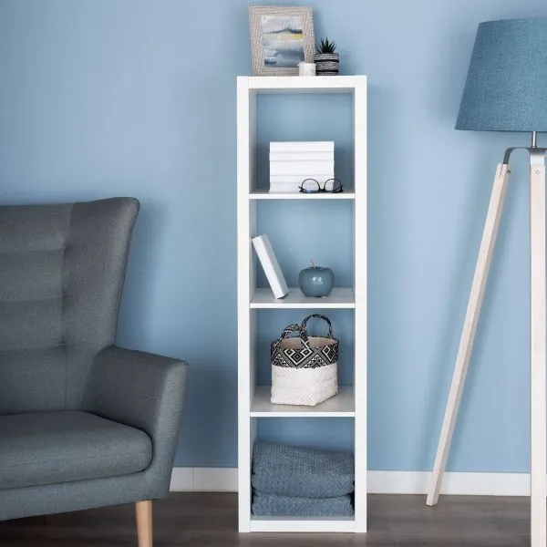 S00623 Фора 4Л стеллаж 146x41х38, белый