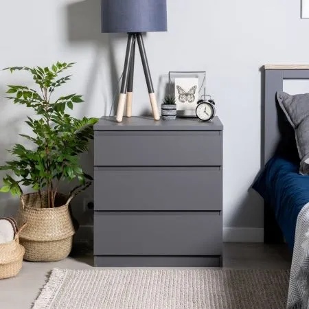 2.03.02.060.4 КАСТОР комод 3 ящика RU серый