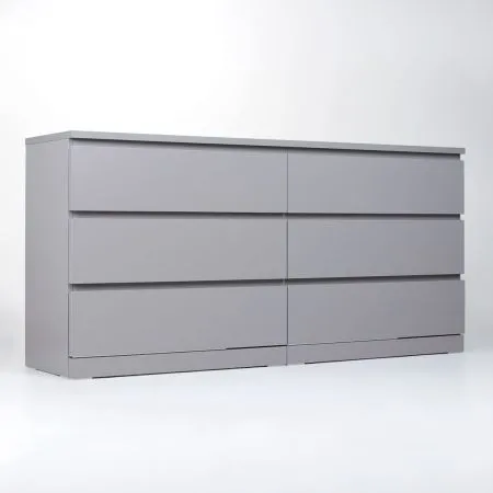 S01088 Варма 6Д комод 160х77х40, серый