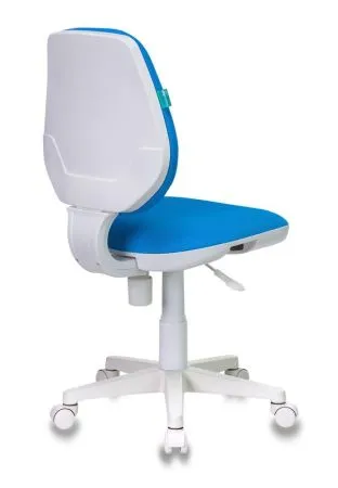 Кресло детское Бюрократ CH-W213 голубой TW-55 крестов. пластик пластик белый
