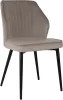 Стул для дома Бюрократ CH-K5_2 комплект 2шт т.бежевый Holland 61 металл черный на ножках (CH-K5_1/HL61_2)