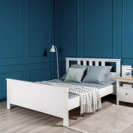 2.08.04.060.1 САГА кровать двойная 140х200 белая