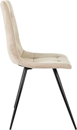 Стул для дома Бюрократ CH-K1_4 комплект 4шт бежевый Holland 06 металл черный на ножках (CH-K1_1/HL07_4)