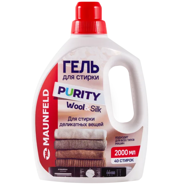 Гель для стирки Maunfeld Purity Wool&Silk 2000мл MWL2000PD Белый