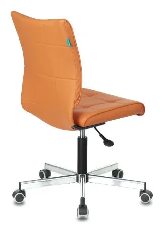 Кресло Бюрократ CH-330M оранжевый Orion-20 экокожа крестов. металл хром