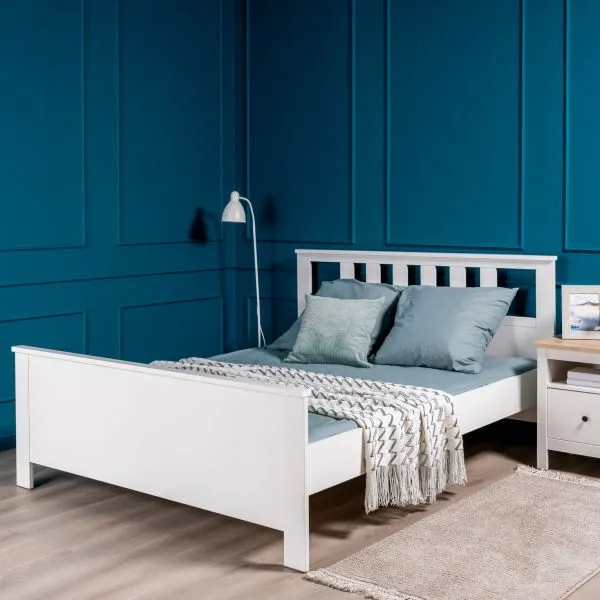 2.08.04.070.1 САГА кровать двойная 160х200 белая