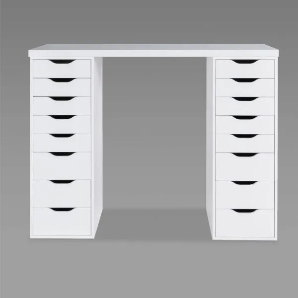 S00487 Ингар 2/88 стол письменный 140x106x55, белый