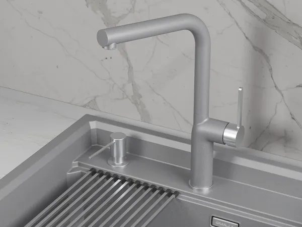 9502, ЧЕРНЫЙ, СМЕСИТЕЛЬ КУХОННЫЙ