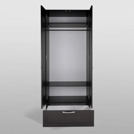 2.02.01.470.5 СИРИУС шкаф 2 двери и 1 ящик 78х59х220 Дуб Венге RU