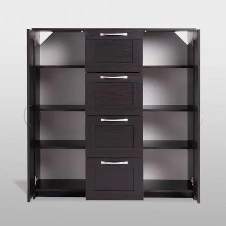 2.02.03.350.5 СИРИУС тумба 2 двери и 4 ящика 117х123 Дуб Венге RU