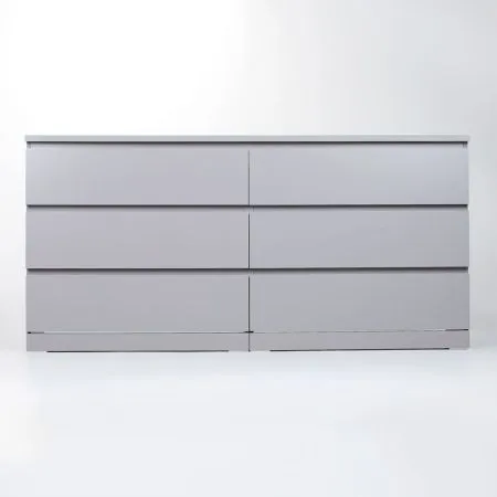 S01088 Варма 6Д комод 160х77х40, серый