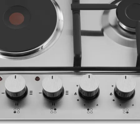 Комбинированная варочная панель MAUNFELD EEHS.64.5ES\KG Нержавеющая сталь