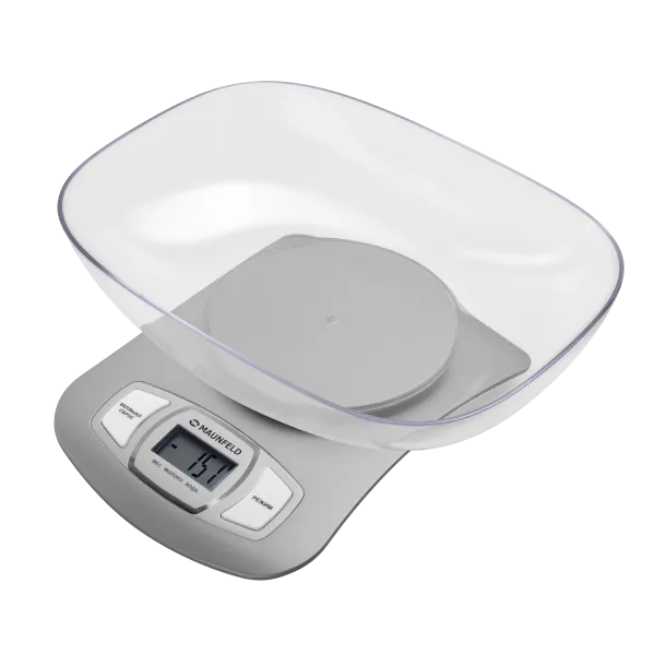 Кухонные весы с чашей MAUNFELD MKS-515P Серебристый