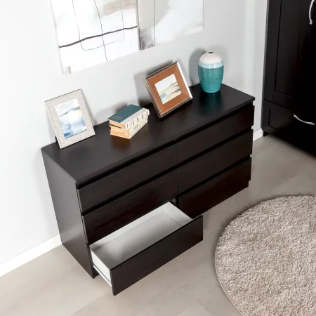 2.03.02.080.5 КАСТОР комод 6 ящиков RU Дуб Венге