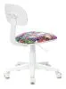 Кресло детское Бюрократ CH-W201NX мультиколор маскарад крестов. пластик пластик белый
