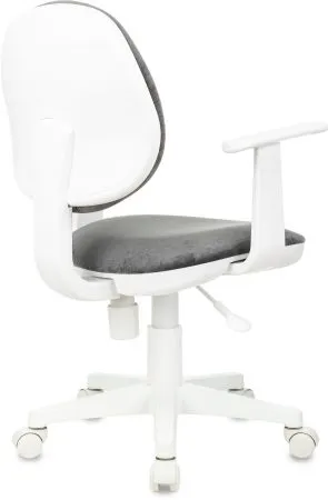 Кресло детское Бюрократ CH-W356AXSN серый Light-19 крестов. пластик пластик белый