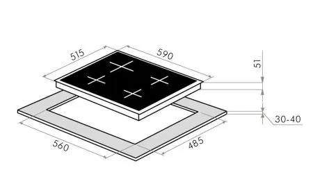 Газовая варочная панель MAUNFELD EGHS.64.43CS/G Нержавеющая сталь