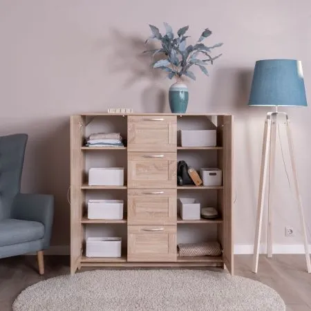 2.02.03.350.3 СИРИУС тумба 2 двери и 4 ящика 117х123 сонома RU